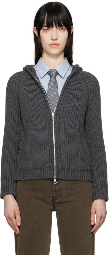Sveter OUR LEGACY OUR LEGACY Knit Zip Hoodie Šedá | W2253LD, 0