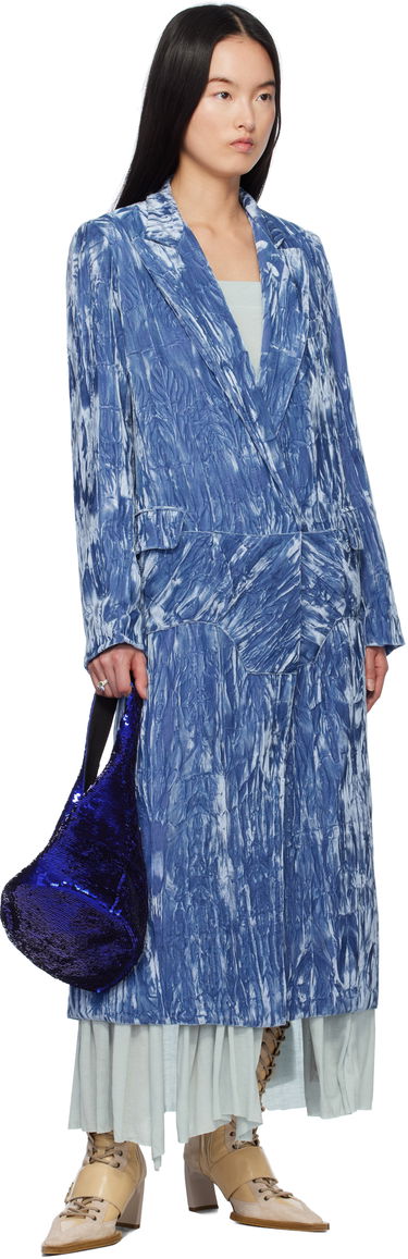 Kabáty Collina Strada Collina Strada Wolverine Velvet Coat Modrá | XX5217, 3
