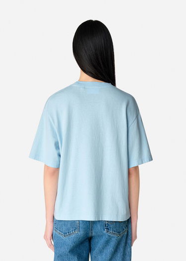 Crop Top AXEL ARIGATO Cropped T-Shirt with Text Embroidery Modrá | A2987001, 3