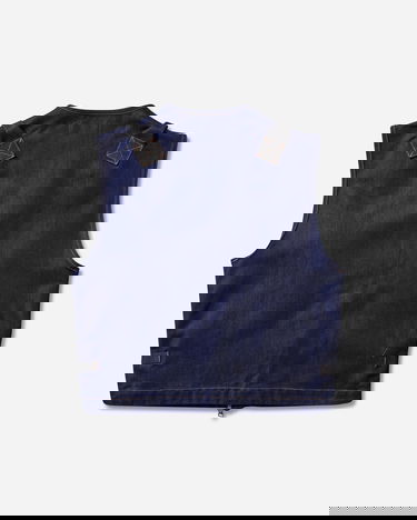 Vesta Stone Island Polypropylene Denim Light Zip Multi-Pocket Utility Vest Rinsed Modrá | K2S15-G100016-S00J2 VJ201, 2