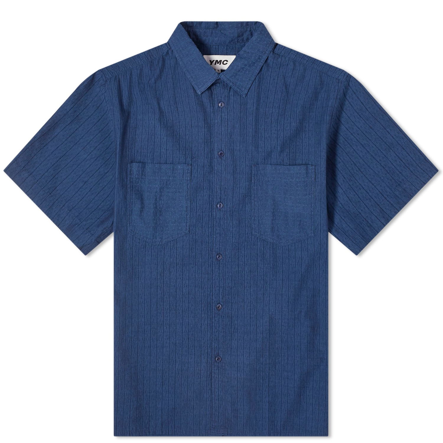 Košeľa YMC Mitchum Short Sleeve Shirt Navy | P2WAO-40, 1