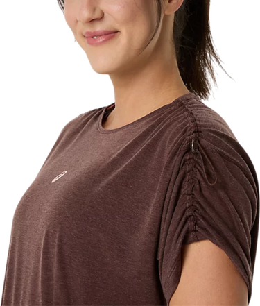 Crop Top Asics Asics Nagino Run Adjustable Short Sleeve T-Shirt Hnedá | 2012d140-201, 2