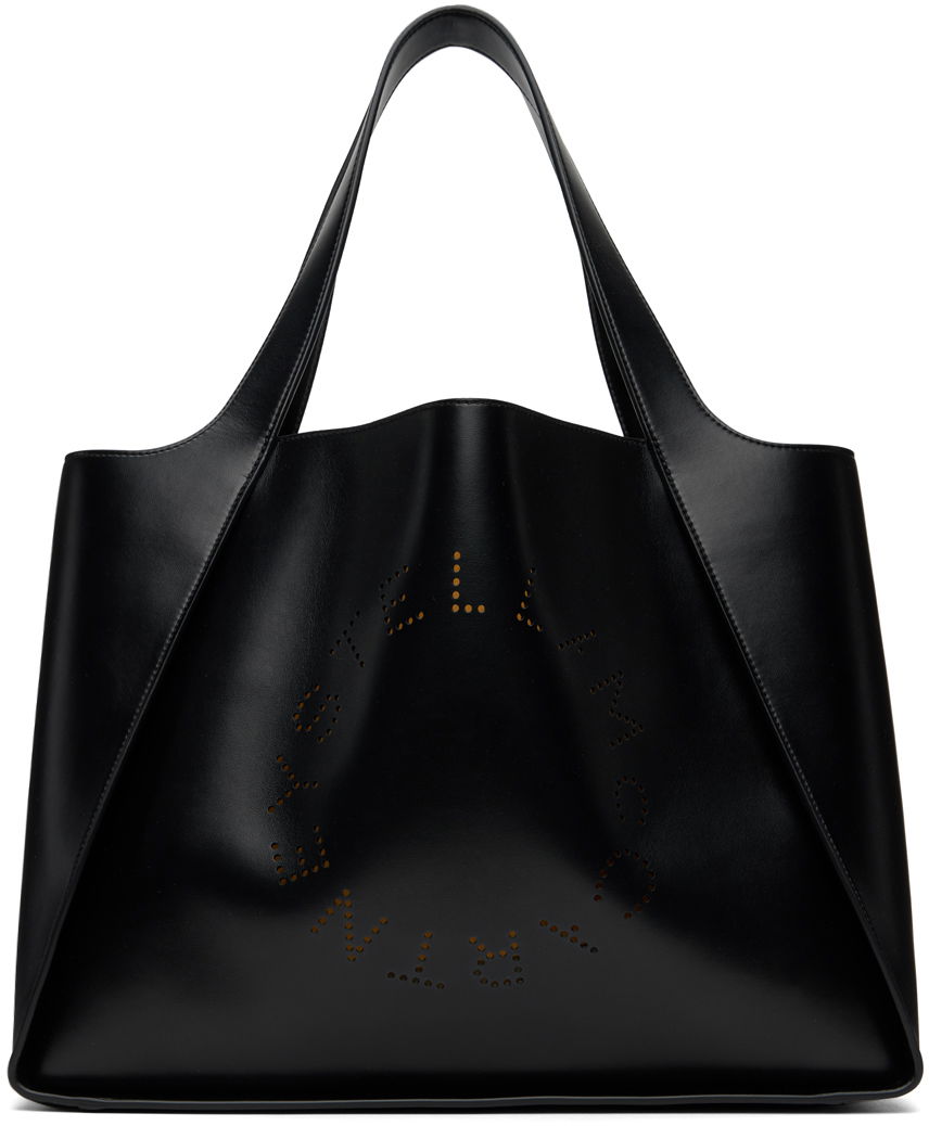Tote bag Stella McCartney Stella McCartney Perforated Logo Tote Čierna | 502793W8542, 0