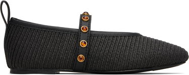 Šaty rag & bone rag & bone Spire Straw Mary Jane Ballerina Flats Čierna | WFF25PF1003ST3, 0