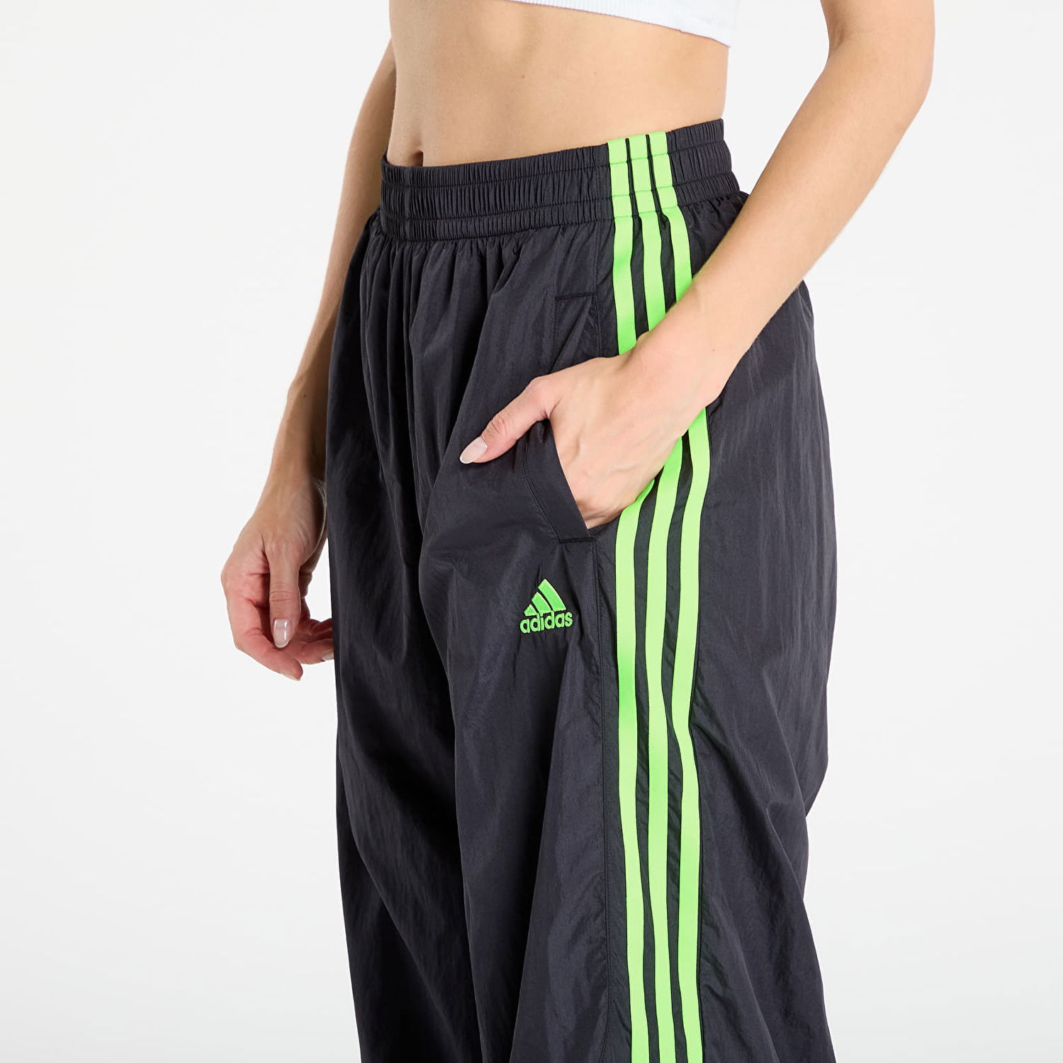Tepláky adidas Originals Teamgeist Adicolor Oversized Track Pants Čierna | JZ8258, 1