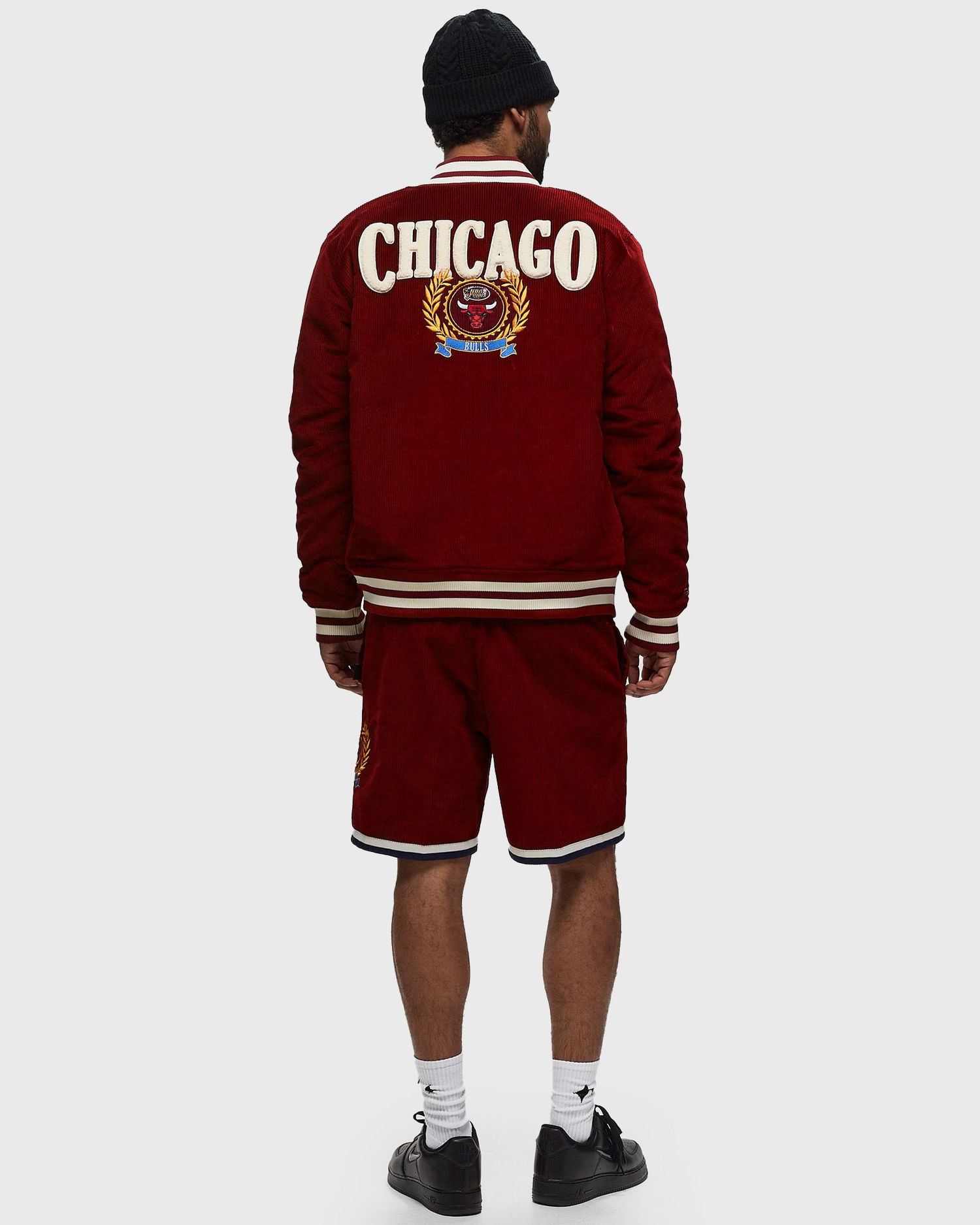 Bomber bunda Mitchell & Ness NBA COLLEGIATE VARSITY JACKET CHICAGO BULLS Vínová | OJBF6109-CBUYYPPPDKRD, 1
