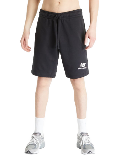 Šortky New Balance Essentials Stacked Logo French Terry Short Čierna | MS31540BK