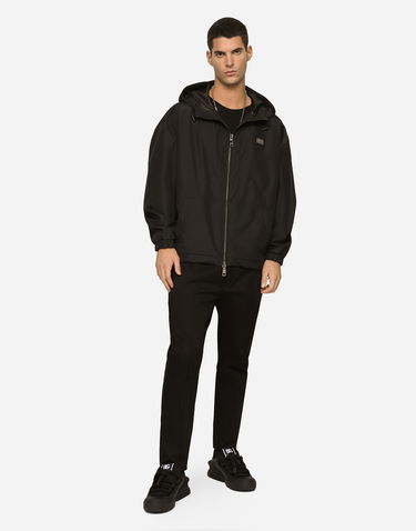 Vetrovka Dolce & Gabbana Nylon Jacket With Hood And Branded Tag Čierna | G9ABQTHUMEXN0000, 3