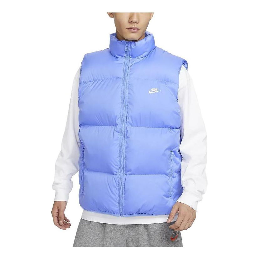 Vesta Nike Club Puffer Vest Modrá | FB7374-450
