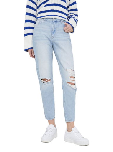 Džínsy CALVIN KLEIN Mom Jean Ankle Modrá | J20J220610.PPYX