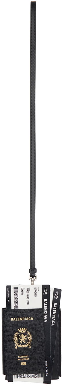 Peňaženka Balenciaga Passport Holder with Phone Pocket Čierna | 787733 2AA3R, 0