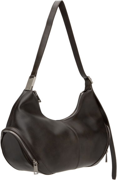 Taška cez rameno OSOI Large Cargo Leather Shoulder Bag Čierna | 24FWB03014107, 4