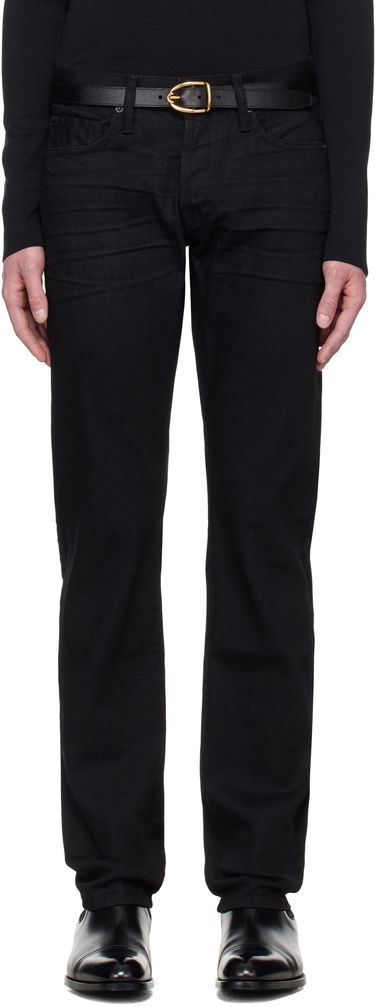 Džínsy Tom Ford TOM FORD Stretch Straight Fit Denim Jeans Čierna | DPH001-DMC005S23, 0
