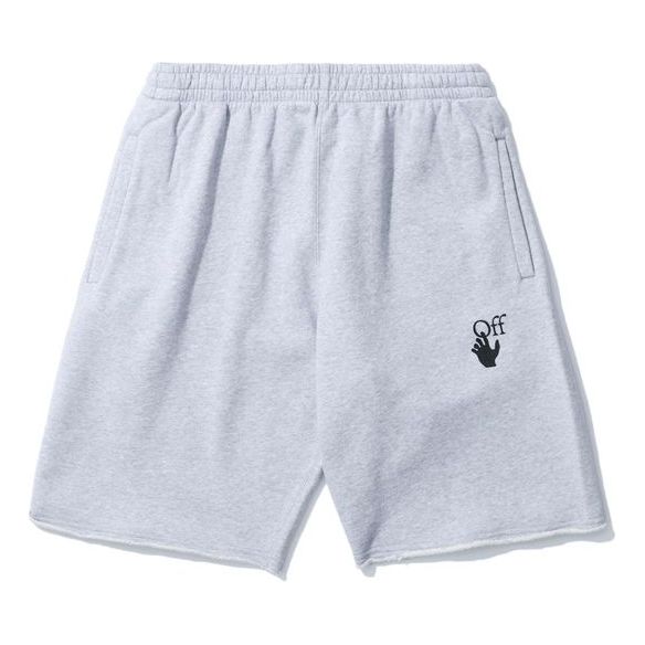 Šortky Off-White Elastic Waistband Shorts Šedá | OMCI006R21FLE0020825