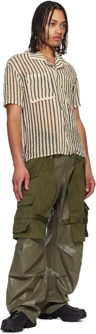 Košeľa Andersson Bell Andersson Bell Sheer Knit Striped Shirt Béžová | atb1235m, 3