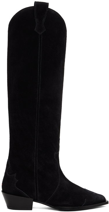 Oblečenie Aeyde Aeyde Aruna Suede Cowboy Tall Boots Čierna | A11-KB-ARUP40CH-223-800-022, 0