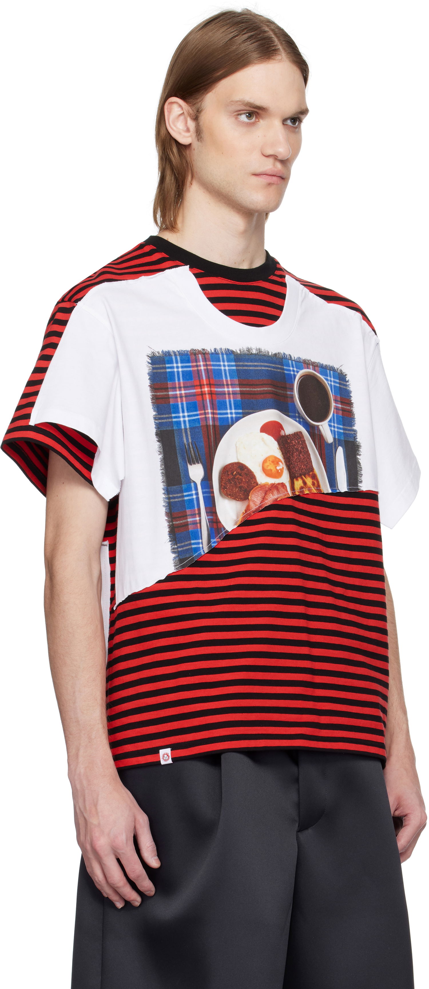 Tričko Charles Jeffrey Loverboy Charles Jeffrey LOVERBOY Auld Hag Edition Double T-Shirt Červená | 54100102, 1