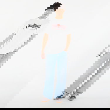 Tričko Thrasher Thrasher x Spitfire Big Head Outline T-Shirt Biela | 145831, 3