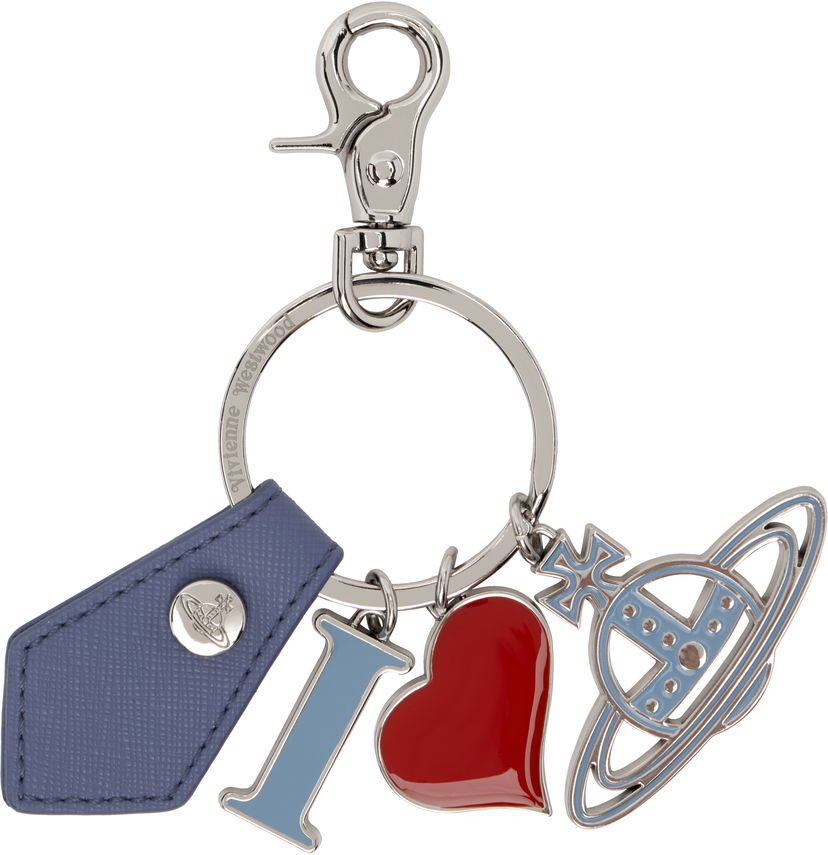 Kľúčenka Vivienne Westwood Vivienne Westwood I Love Orb Keychain Modrá | 8203011EU-S0021-