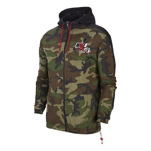 Vetrovka Jordan Jordan Jumpman Classics Camo Windbreaker Zelené | CU2031-222