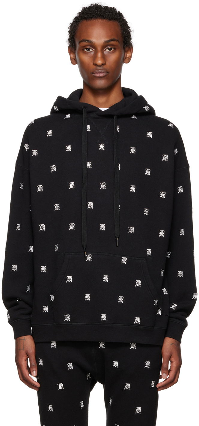 Mikina R13 R13 Allover Print Hoodie Čierna | R13WK005-K072A, 0
