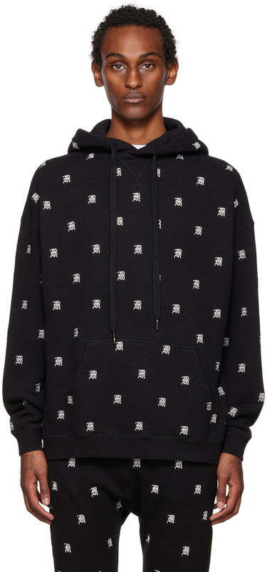 Mikina R13 R13 Allover Print Hoodie Čierna | R13WK005-K072A, 0