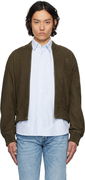 AMI Paris Zipped Suede Jacket