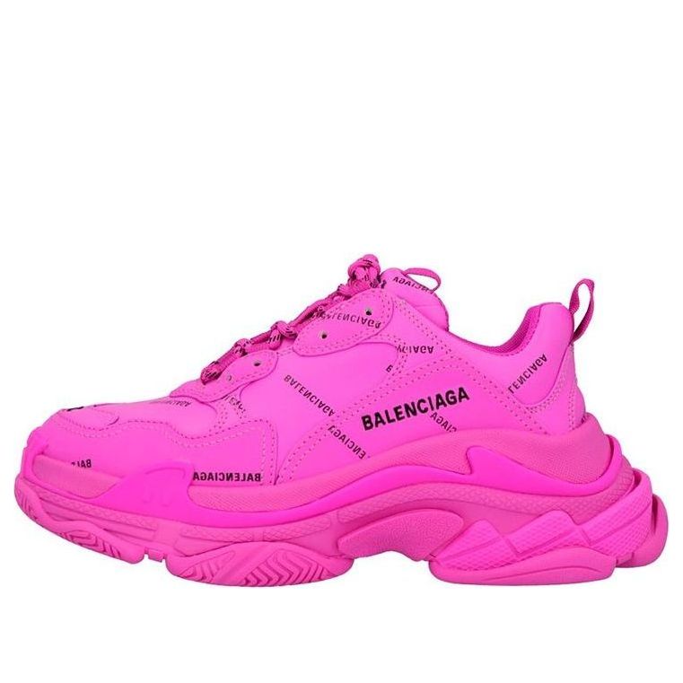 Tenisky a topánky Balenciaga Balenciaga Triple S All Over Logo Ružová | 524039W2FA15210
