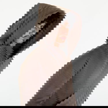 Mikina Rick Owens DRKSHDW Mountain Hoodie Dust Hnedá | DU01D1286 RIG 34, 4