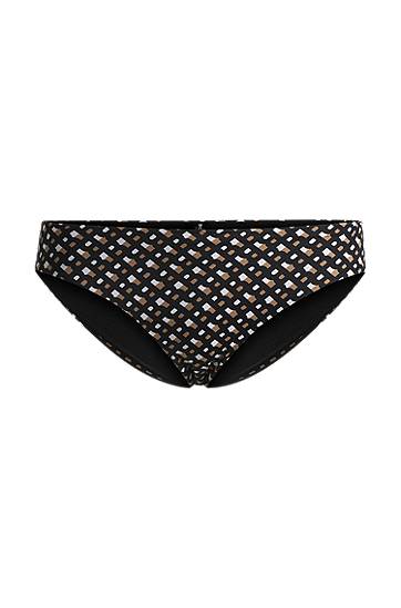 Plavky BOSS Monogram Bikini Bottoms Čierna | 50535285, 0