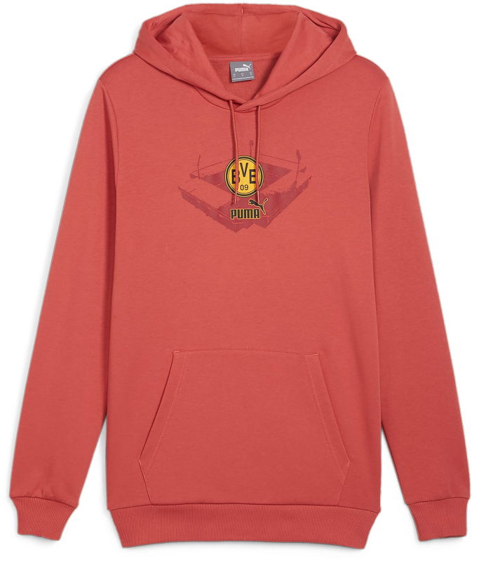 Mikina Puma BVB Hoody Sweatshirt with Hood Červená | 774256-04