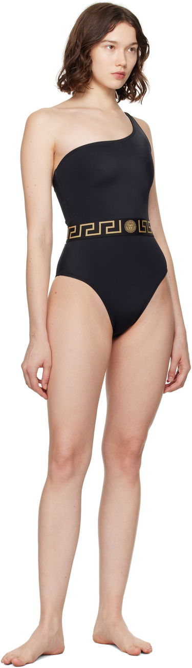 Plavky Versace Greca Border One-Piece Swimsuit Čierna | 1020488_1A11119, 3