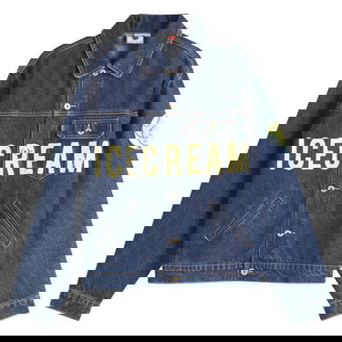 Bunda BBC IceCream ICECREAM Cowboy Denim Trucker Jacket, Size Large Modrá | ICD25108-IND, 1