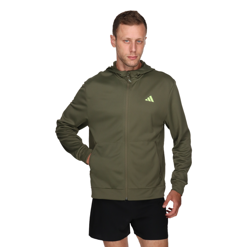 Mikina adidas Originals Essentials Full-Zip Hoodie Zelené | IJ9613