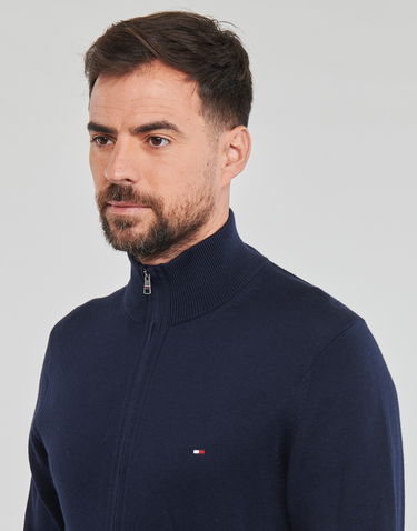 Sveter Tommy Hilfiger PIMA ORG CTN CASHMERE ZIP THRU Navy | MW0MW28050-DW5, 4