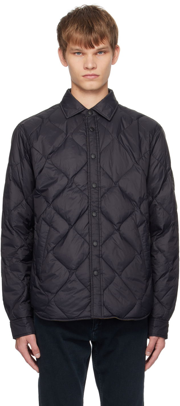 Prešívaná bunda rag & bone Dane Down Shirt Jacket Čierna | MBW22F2263L9ML, 0