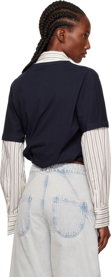 Tričko We11done We11done Layered Twist T-Shirt Navy | WD-BL2-25-103-W-NV, 2