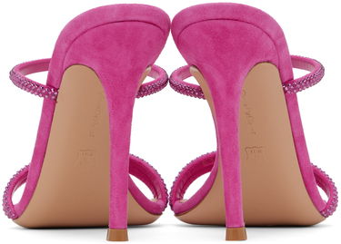 Doplnky Gianvito Rossi Gianvito Rossi Cannes Crystal-Embellished Suede Heeled Sandals Ružová | G16090.15RIC.CAM, 1