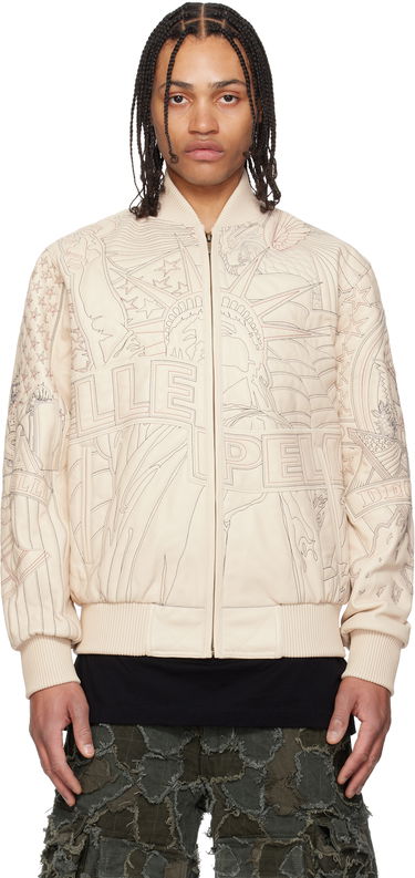 Bomber bunda Who Decides War Who Decides War Pelle Pelle Edition Monument Leather Jacket Béžová | 1131500019SS25, 0