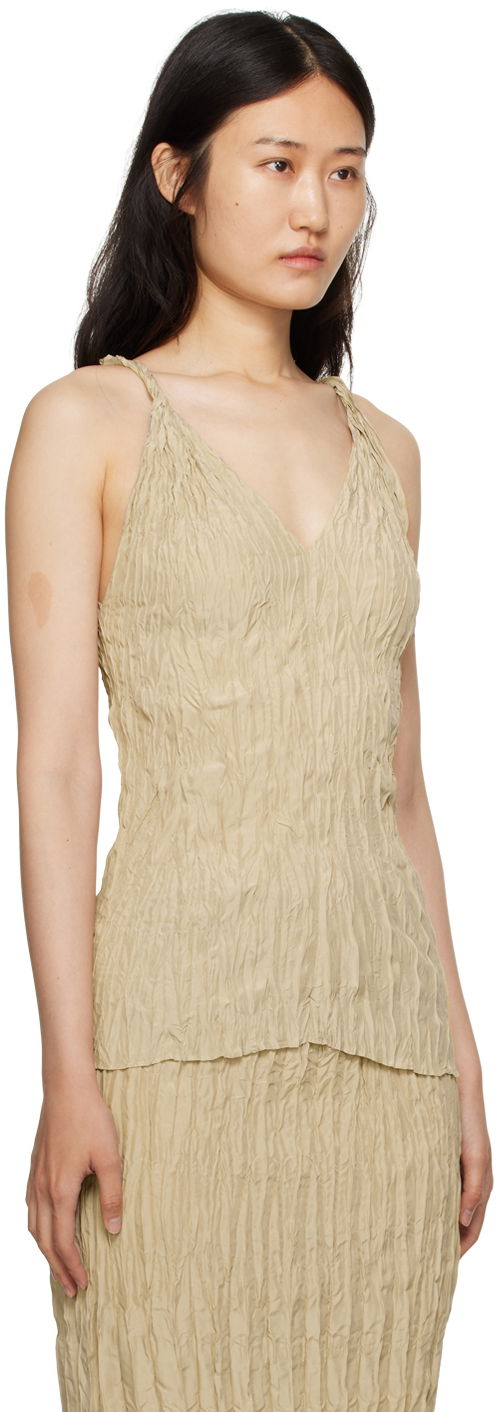 Šaty TOTEME TOTEME Crinkled Camisole Béžová | 233-5067-210, 1