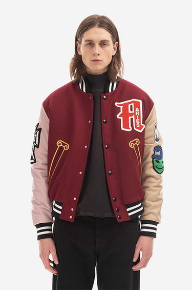 Bomber bunda Aries Varsity Jacket Červená | AR70200, 1