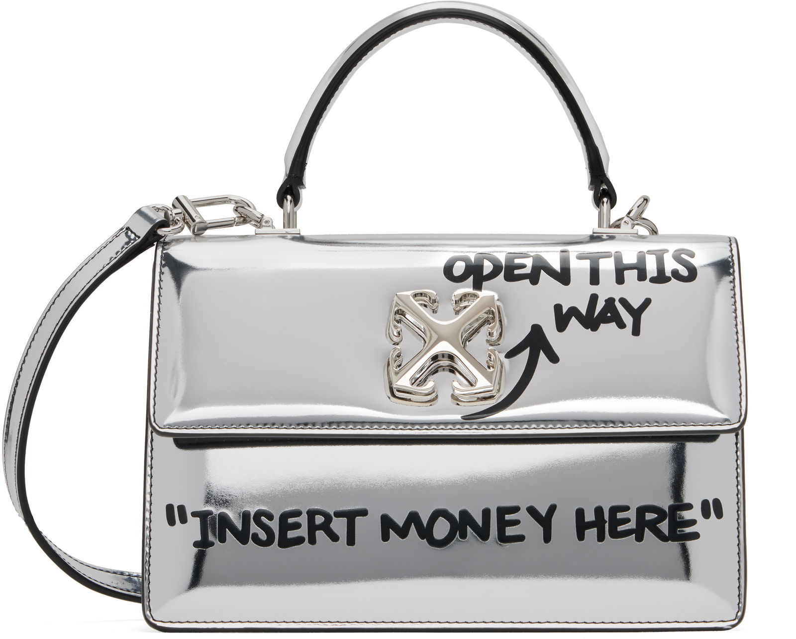 Off-White Jitney 1.4 Top Handle Quote Bag