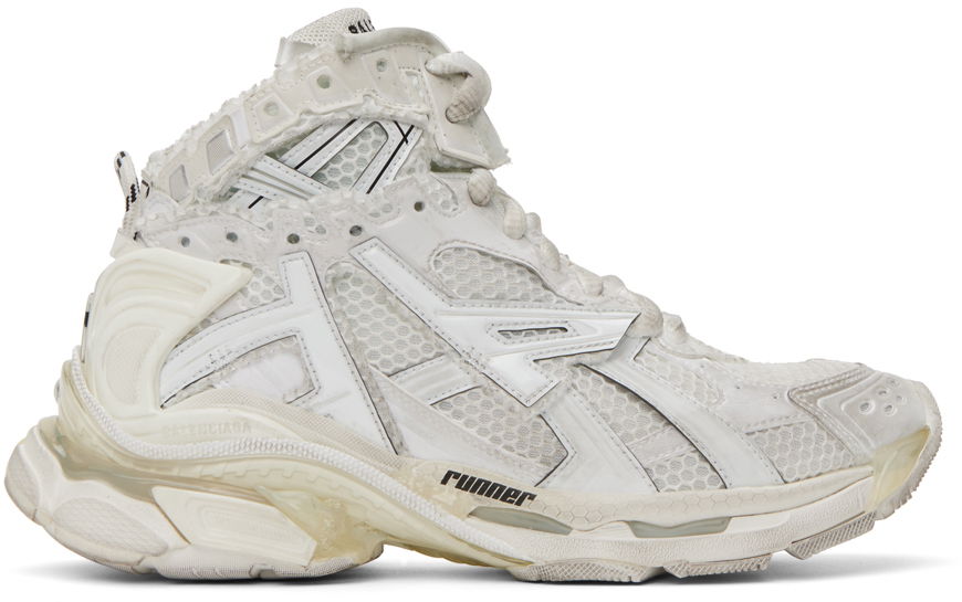 Tenisky a topánky Balenciaga Off-White Runner High Biela | 695764-W3RH1-9000, 0