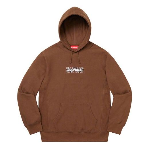 Mikina Supreme Bandana Box Logo Hoodie Hnedá | SUP-FW19-10829, 0