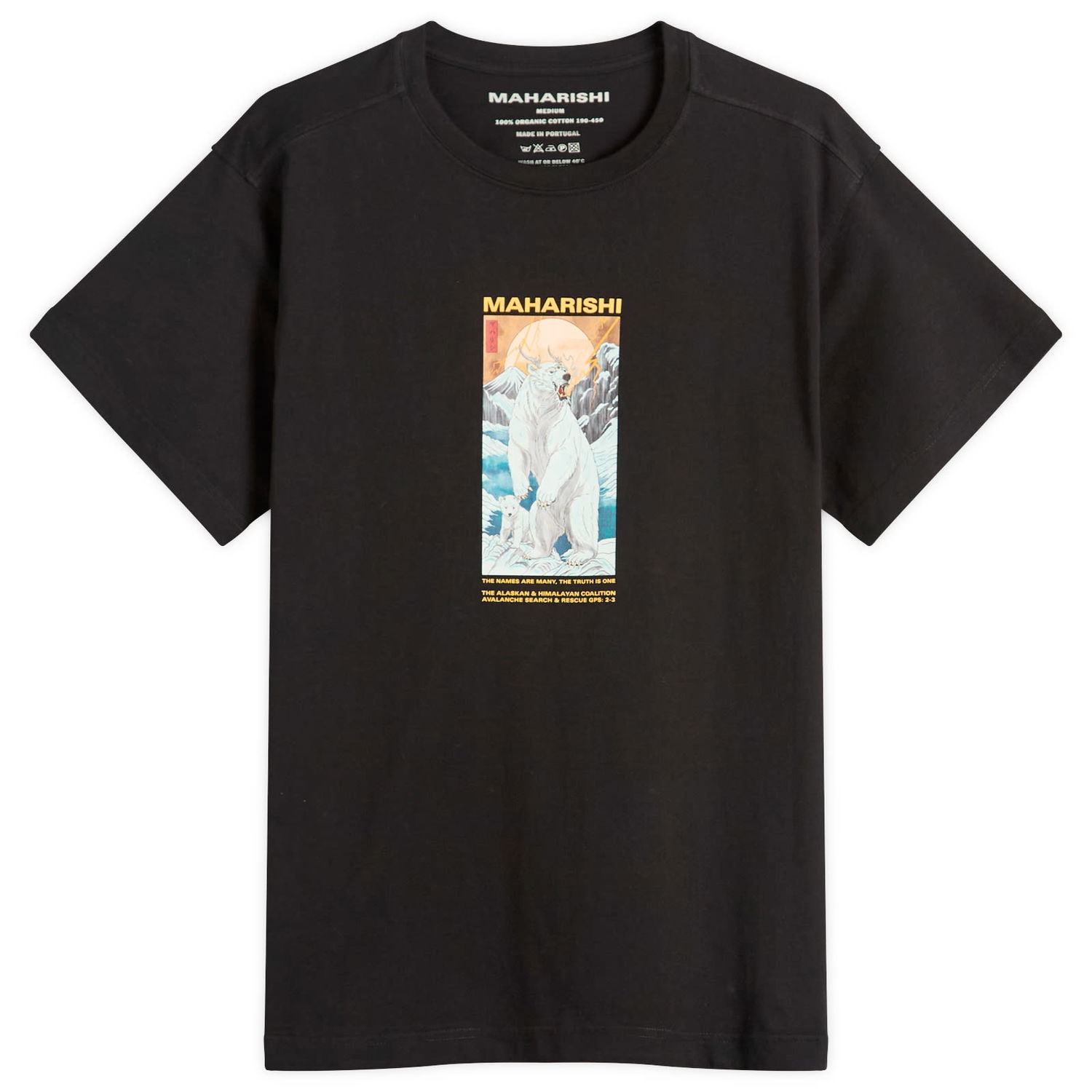 Tričko Maharishi Maharishi Alaskan Polar Bears Graphic T-Shirt Čierna | 2211-BLK, 1