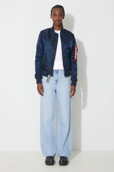 Bomber bunda Alpha Industries Bomber Jacket Modrá | 133009.07, 1