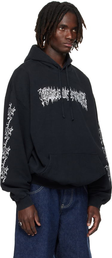 Mikina VETEMENTS Vetements Cradle Of Filth Logo Oversized Hoodie Čierna | UCF76HD100B, 1