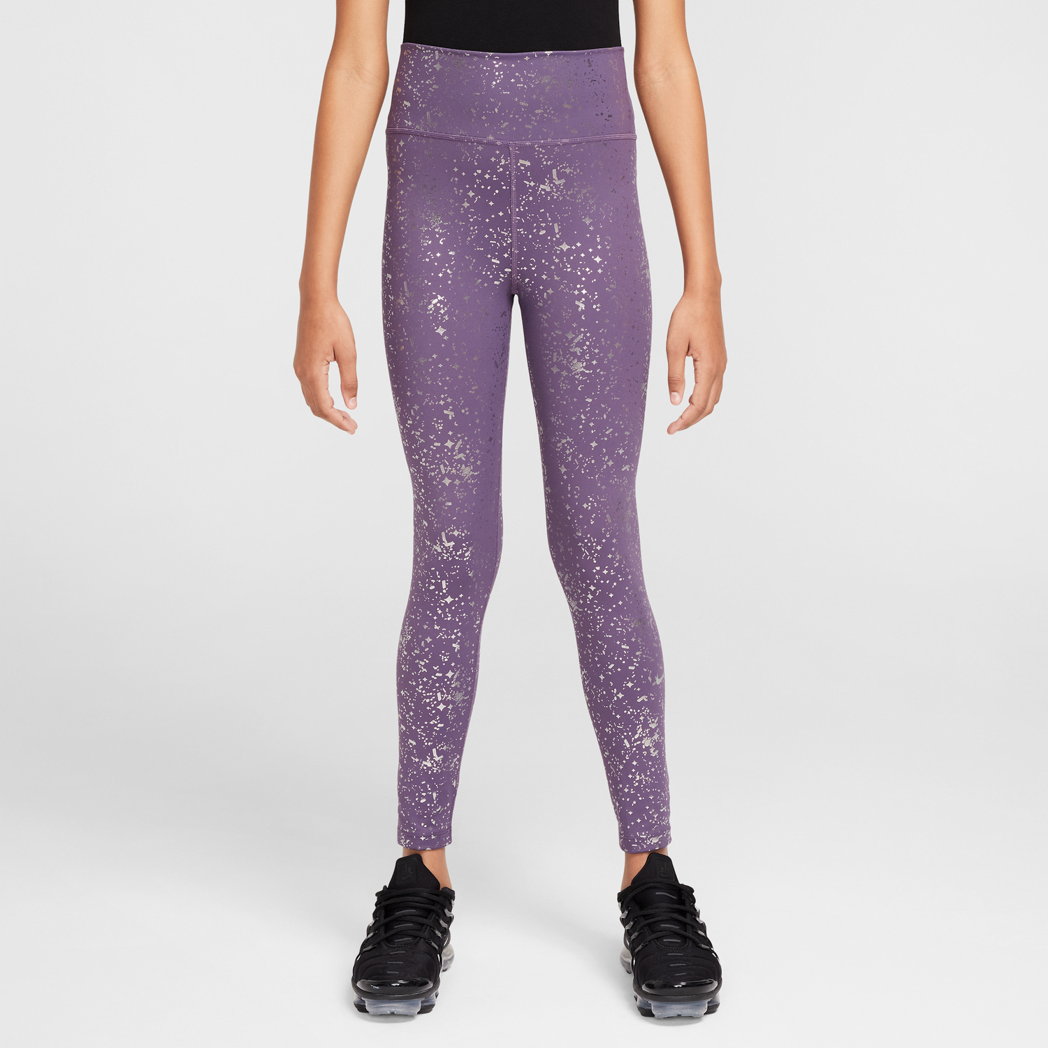 Legíny Nike One Dri-FIT High-Waisted Printed Leggings Fialová | HF4410-573, 0