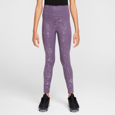 Legíny Nike One Dri-FIT High-Waisted Printed Leggings Fialová | HF4410-573, 0