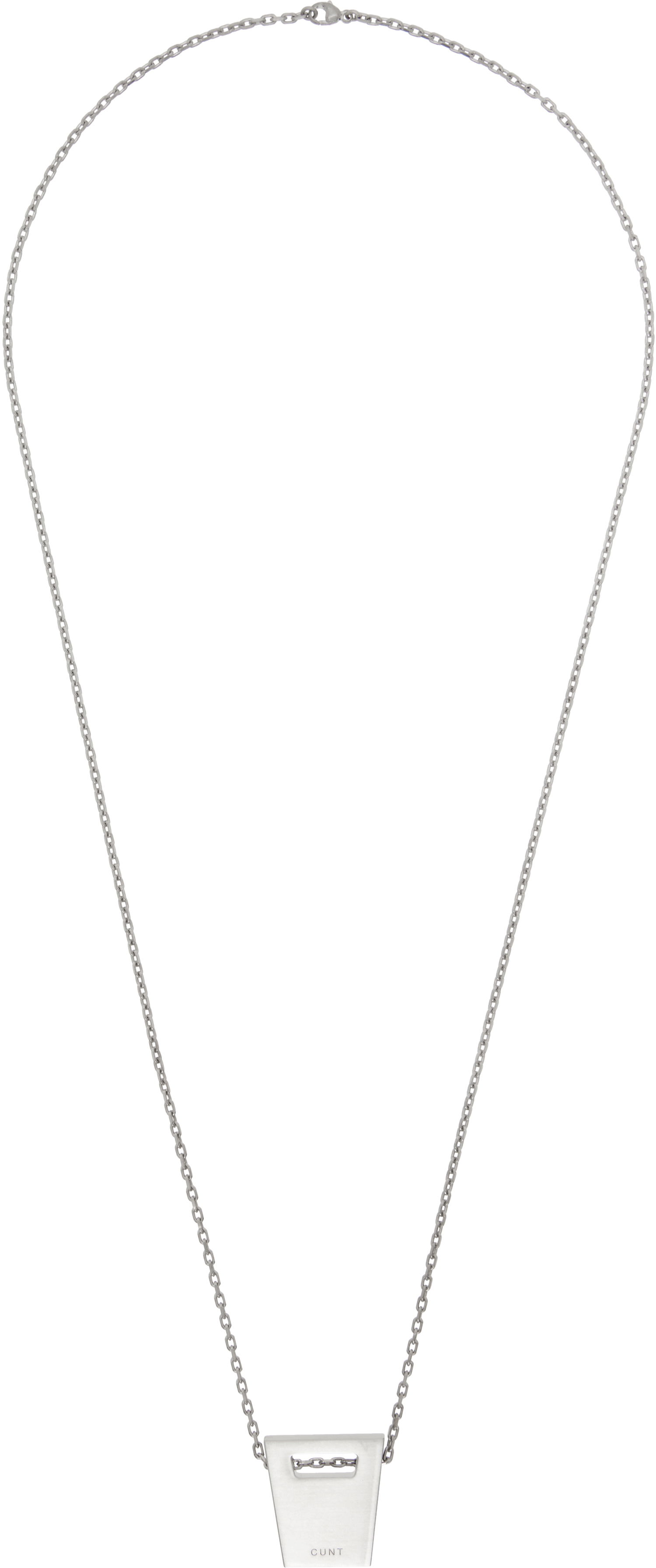Náhrdelník Rick Owens Rick Owens Hollywood Dogtag Necklace Metalická | RJ0000063 MMTHE9, 0